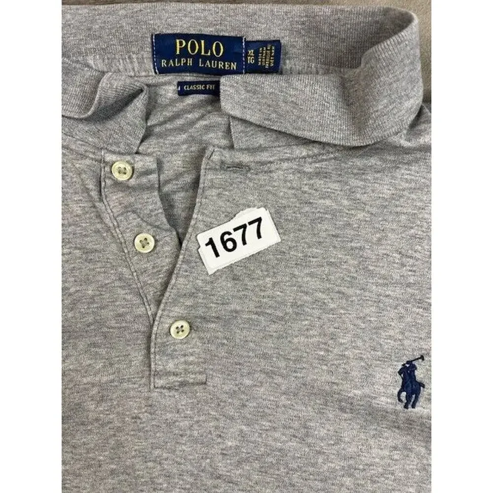Polo‎ Ralph Lauren Shirt Mens XL Grey Classic fit